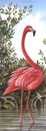 Framed Flamingo 2 Print