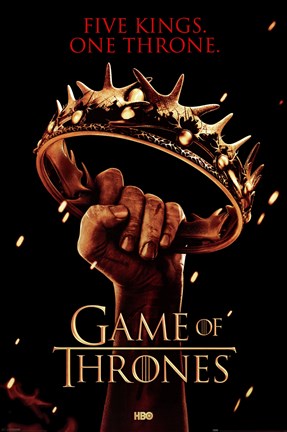 Framed Game of Thrones - Crown Print