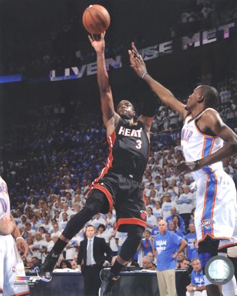 Framed Dwyane Wade Game 2 of the 2012 NBA Finals Action Print