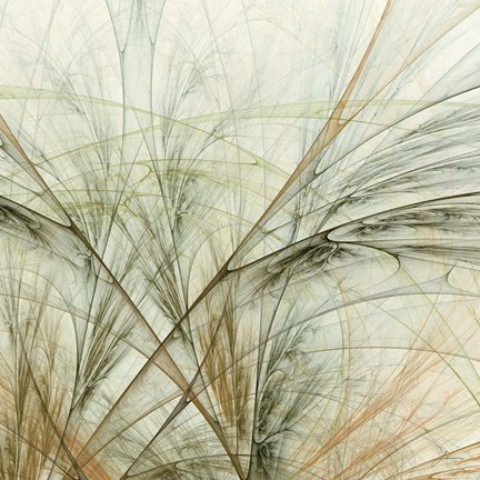Framed Fractal Grass VI Print