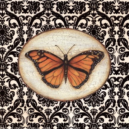 Framed Fanciful Butterfly I Print
