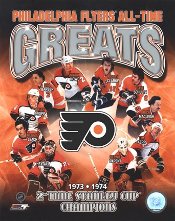 Framed Philadelphia Flyers All-Time Greats Composite Print