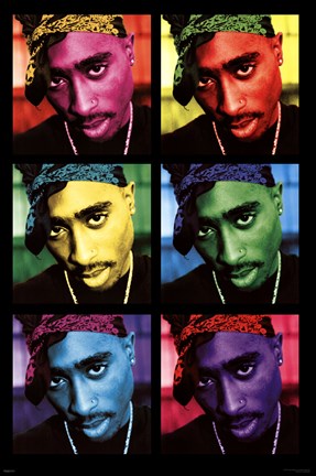 Framed Tupac - Pop Art Print