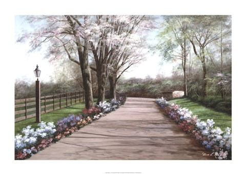 Framed Country Lane Print