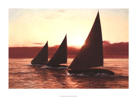 Framed Evening Sails Print