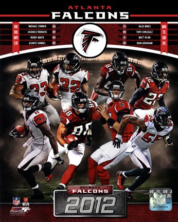 Framed Atlanta Falcons 2012 Team Composite Print