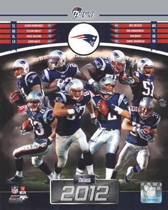Framed New England Patriots 2012 Team Composite Print