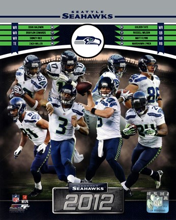 Framed Seattle Seahawks 2012 Team Composite Print