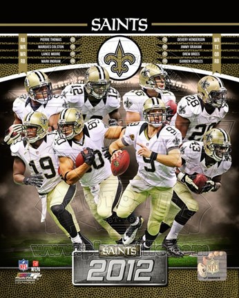 Framed New Orleans Saints 2012 Team Composite Print