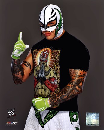 Framed Rey Mysterio 2012 Posed Print