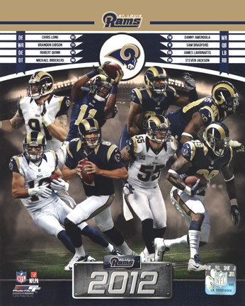 Framed St. Louis Rams 2012 Team Composite Print