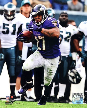 Framed Ray Rice 2012 Action Print