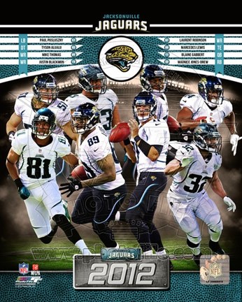 Framed Jacksonville Jaguars 2012 Team Composite Print
