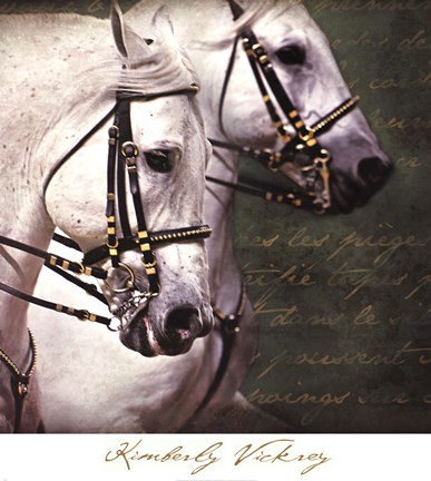 Framed Carousel Horses Print