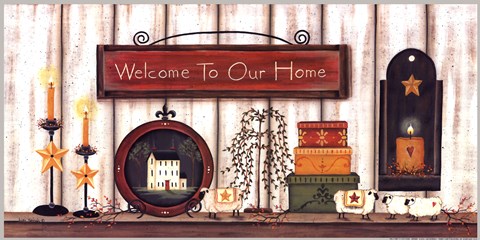 Framed Welcome to Our Home Print