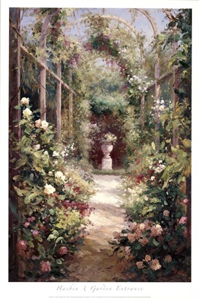 Framed Garden Entrance Print