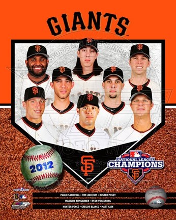 Framed San Francisco Giants 2012 National League Champions Composite Print