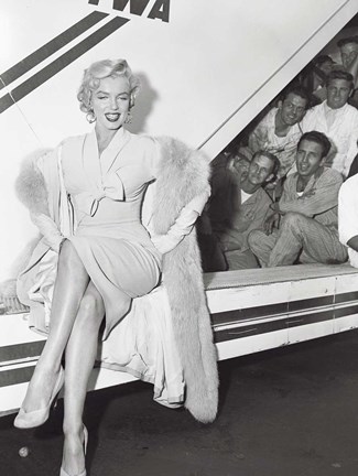 Framed Marilyn Monroe in Airport Print