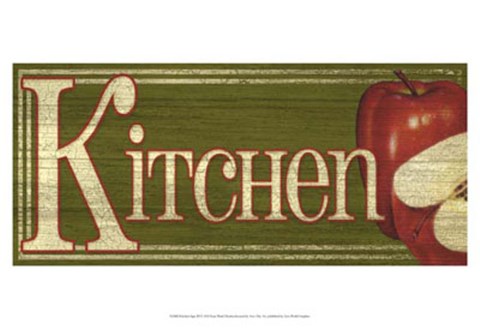 Framed Kitchen Sign III Print