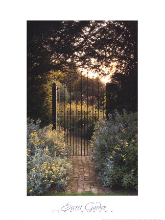 Framed Secret Garden - Old Barkfold, Sussex Print