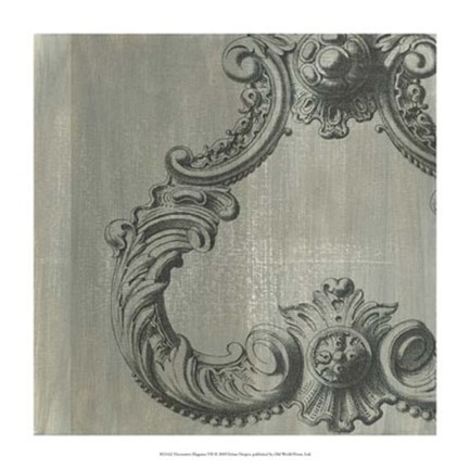 Framed Decorative Elegance VII Print