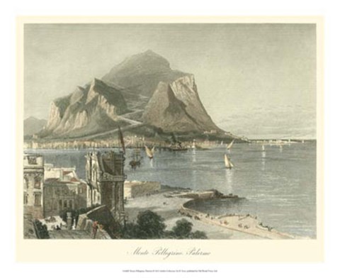 Framed Monte Pellegrino, Palermo Print