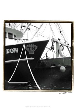 Framed Fishing Trawler I Print