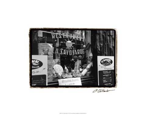 Framed Cafe Charm, Paris VI Print