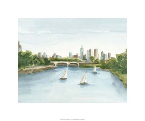 Framed Plein Air Cityscape IV Print