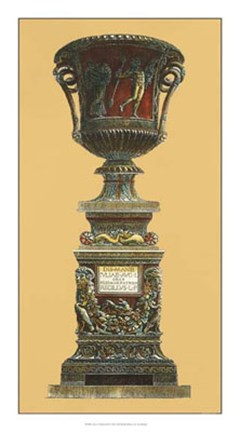 Framed Vase et Piedestal II Print