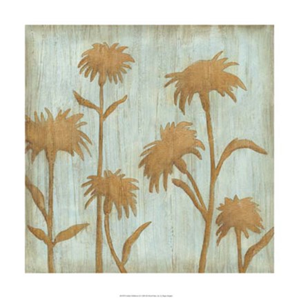 Framed Golden Wildflowers II Print