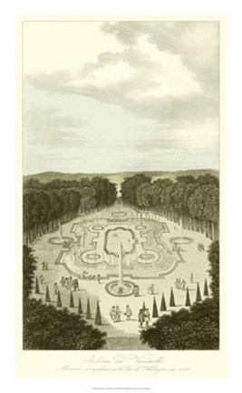 Framed Garden at Versailles I Print