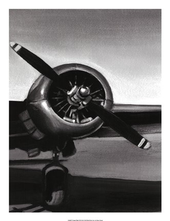 Framed Vintage Flight III Print