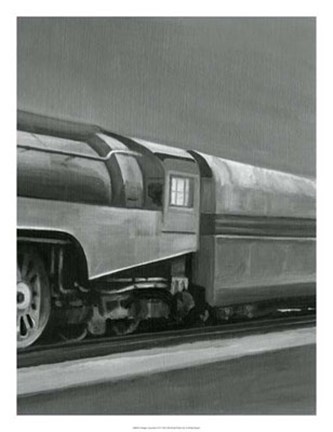 Framed Vintage Locomotive III Print