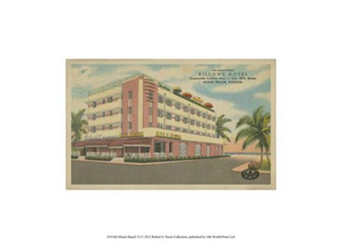 Framed Miami Beach VI Print