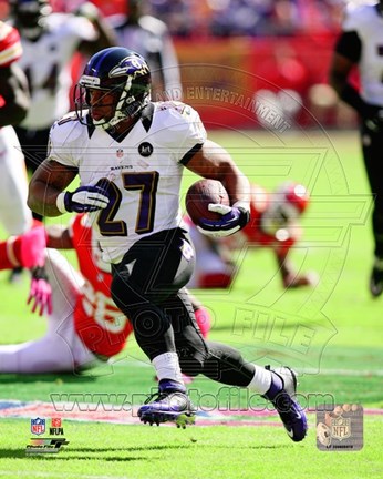 Framed Ray Rice 2012  football Print