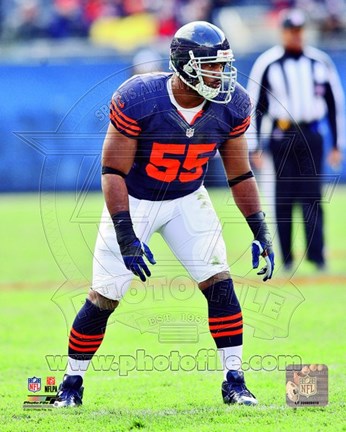 Framed Lance Briggs 2012 Action Print