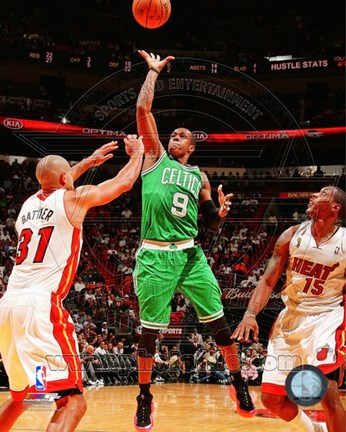 Framed Rajon Rondo 2012-13 Boston Celtics Print