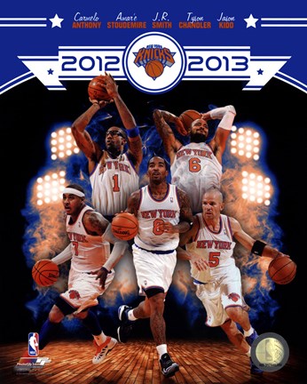 Framed New York Knicks 2012-13 Team Composite Print