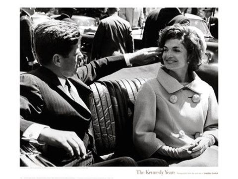 Framed JFK &amp; Jacqueline, 1961 Print