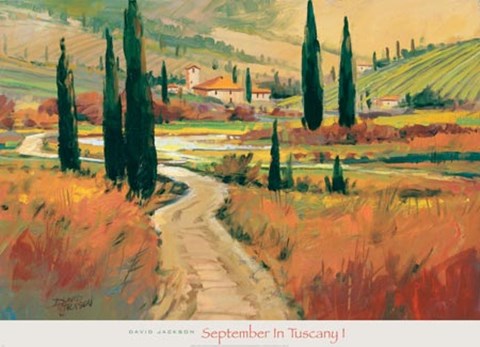 Framed September in Tuscany I Print