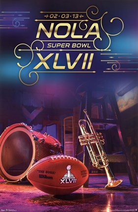 Framed Super Bowl XLVII - Logo Print