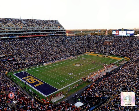 Framed Tiger Stadium Louisiana State University Tigers 2012 Print