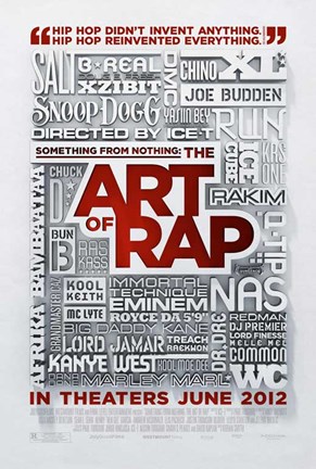 Framed Something from Nothing: The Art of Rap Print