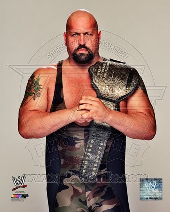 Framed Big Show with World Heavyweight Championship Belt 2012 Posed Print