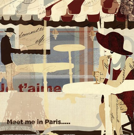 Framed Meet me in Paris Print