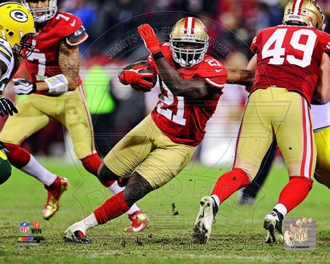 Framed Frank Gore 2012 NFC Divisional Playoff Action Print
