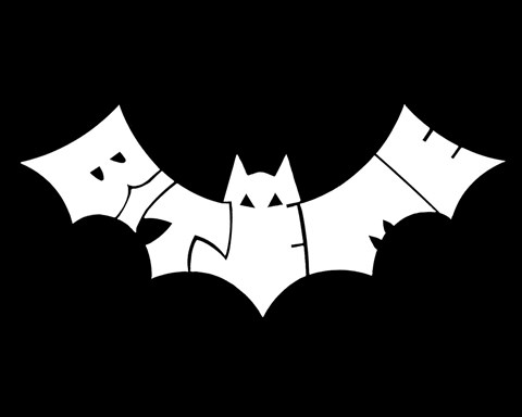 Framed Bite Me Bat Print