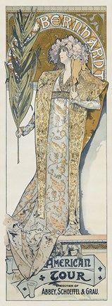 Framed Sarah Bernhardt, 1894 Print