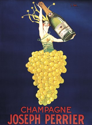 Framed Champagne Joseph Perrier Print